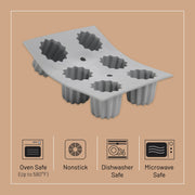 Debuyer - Elastomoule Bordelais Fluted Cakes Silicone Mold 6 - Limolin 