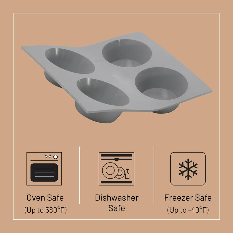 Debuyer - Elastomoule Muffins Silicone Mold 4 - Limolin 