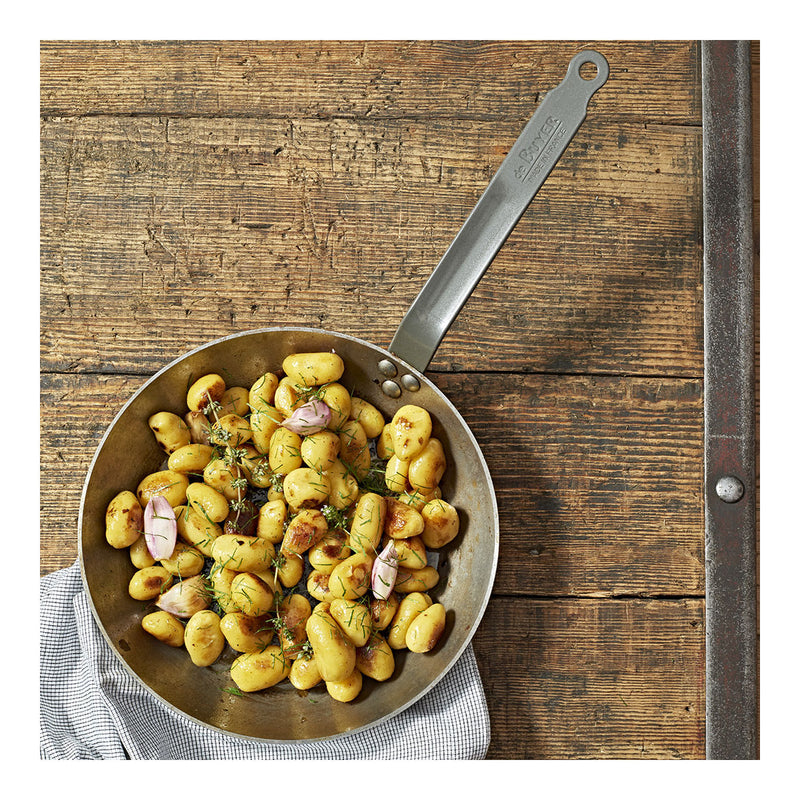 Debuyer - Frypan Round Steel Layonnaise Carbone Plus 26cm/10.3" - Limolin 