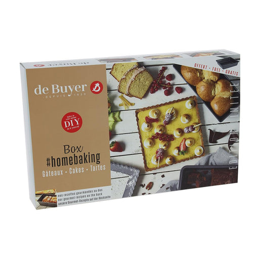 Debuyer - Home Baking Box Tarts&Cakes 9"/23cm SQ, 10x4"/25x10cm Rect 3pc - Limolin 