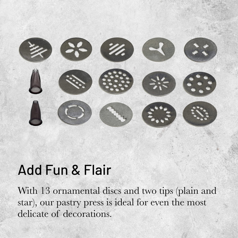 Debuyer - Le Tube Pastry Gun w/13 Cookie Discs - Limolin 