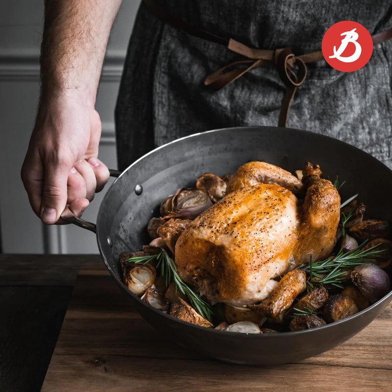 Debuyer - Mineral B, Country Frypan 32cm 2 Handles - Limolin 