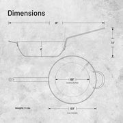 Debuyer - Mineral B Element, Country Frypan 32cm - Limolin 