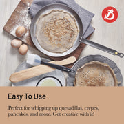 Debuyer - Mineral B Element, Pancake Pan 26cm Steel Round - Limolin 