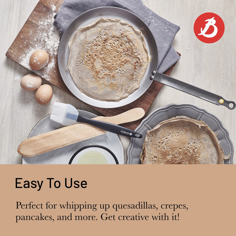 Debuyer - Mineral B Element, Pancake Pan 26cm Steel Round - Limolin 