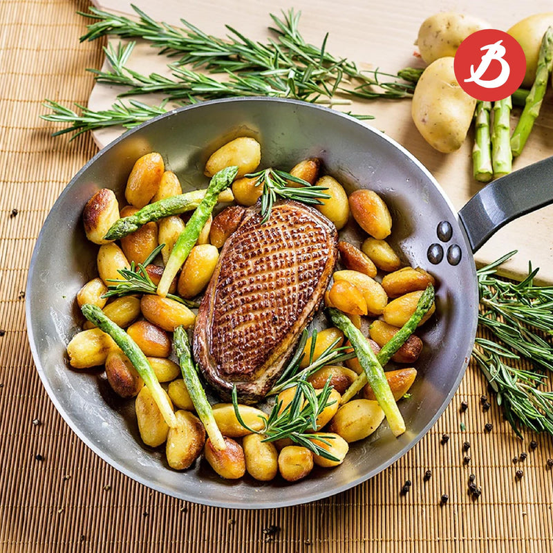 Debuyer - Mineral B Element, Round Grill Pan 26cm - Limolin 