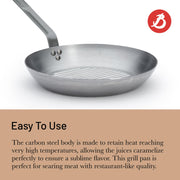 Debuyer - Mineral B Element, Round Grill Pan 32cm - Limolin 