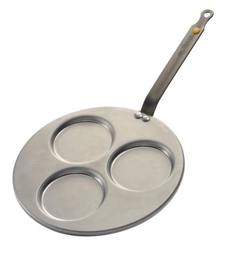 Debuyer - Mineral B Element, Steel, 3-Blinis Pan 27cm - Limolin 