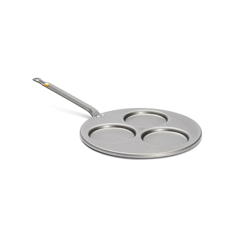 Debuyer - Mineral B Element, Steel, 3-Blinis Pan 27cm - Limolin 