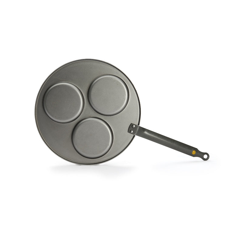 Debuyer - Mineral B Element, Steel, 3-Blinis Pan 27cm - Limolin 
