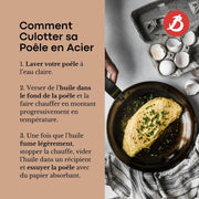 Debuyer - Mineral B Element, Steel, Frypan 24cm, Round - Limolin 