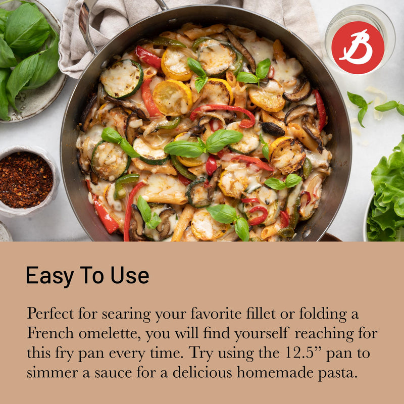 Debuyer - Mineral B Element, Steel, Frypan 32cm, Round - Limolin 