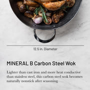 Debuyer - Mineral B Element, Wok, 12.5"/ 32cm - Limolin 