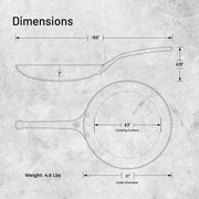 Debuyer - Mineral B Pro, Carbon Steel Omelette Pan, 28cm - Limolin 