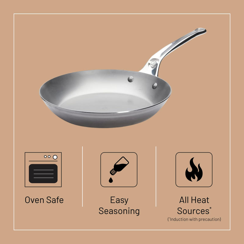 Debuyer - Mineral B Pro, Steel Frypan, Dia 24cm - Limolin 