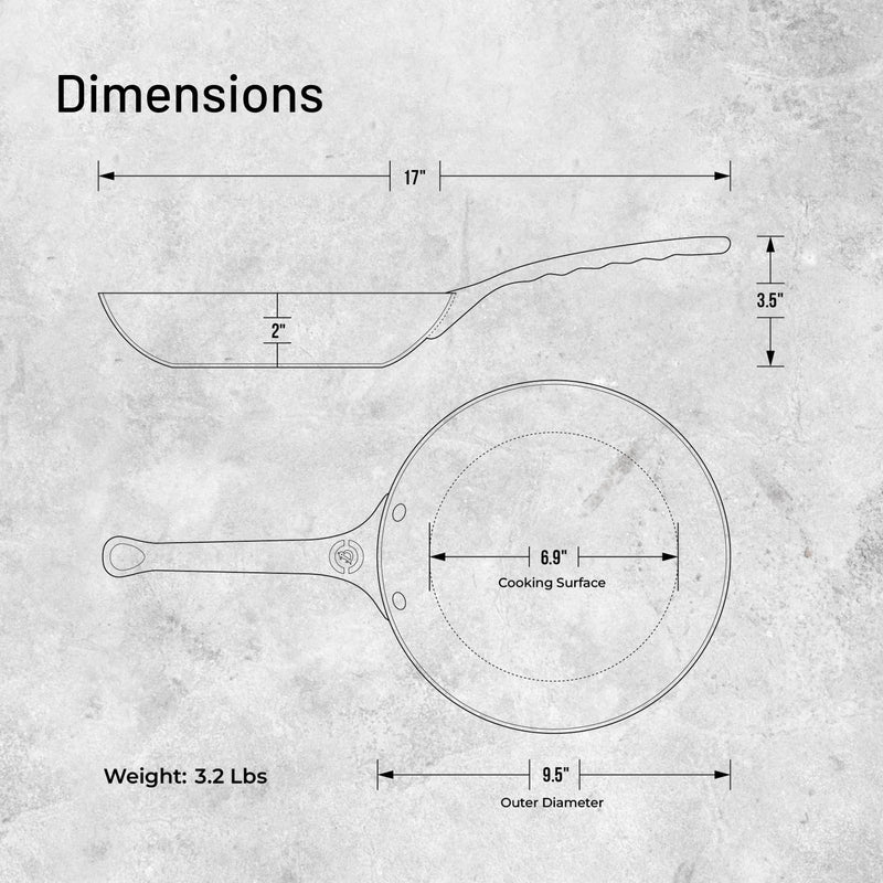 Debuyer - Mineral B Pro, Steel Frypan, Dia 24cm - Limolin 