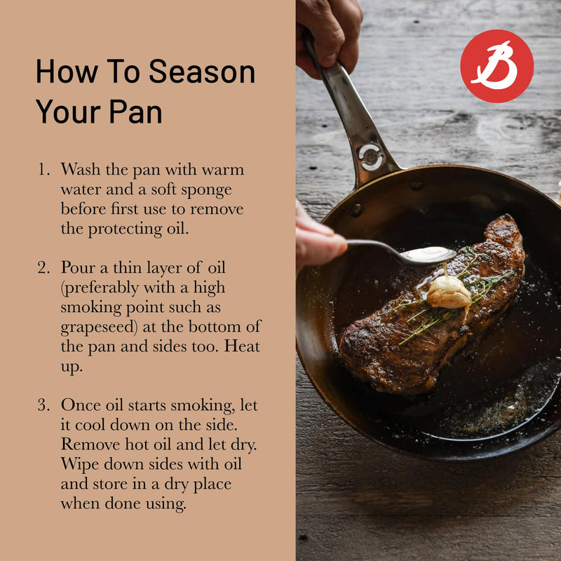 Debuyer - Mineral B Pro, Steel Frypan, Dia 28cm - Limolin 