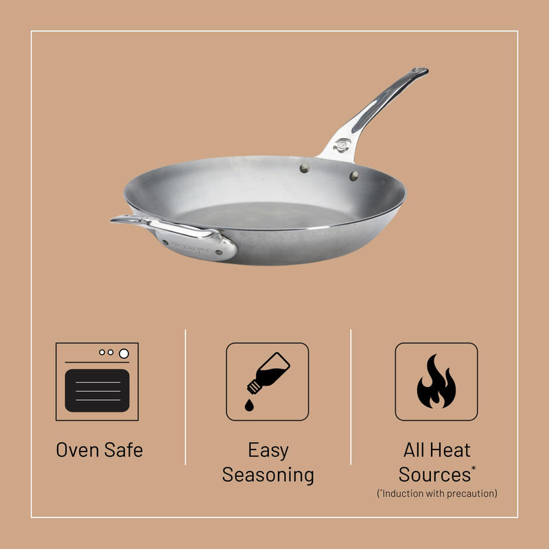 Debuyer - Mineral B Pro, Steel Frypan, Dia 32cm - Limolin 
