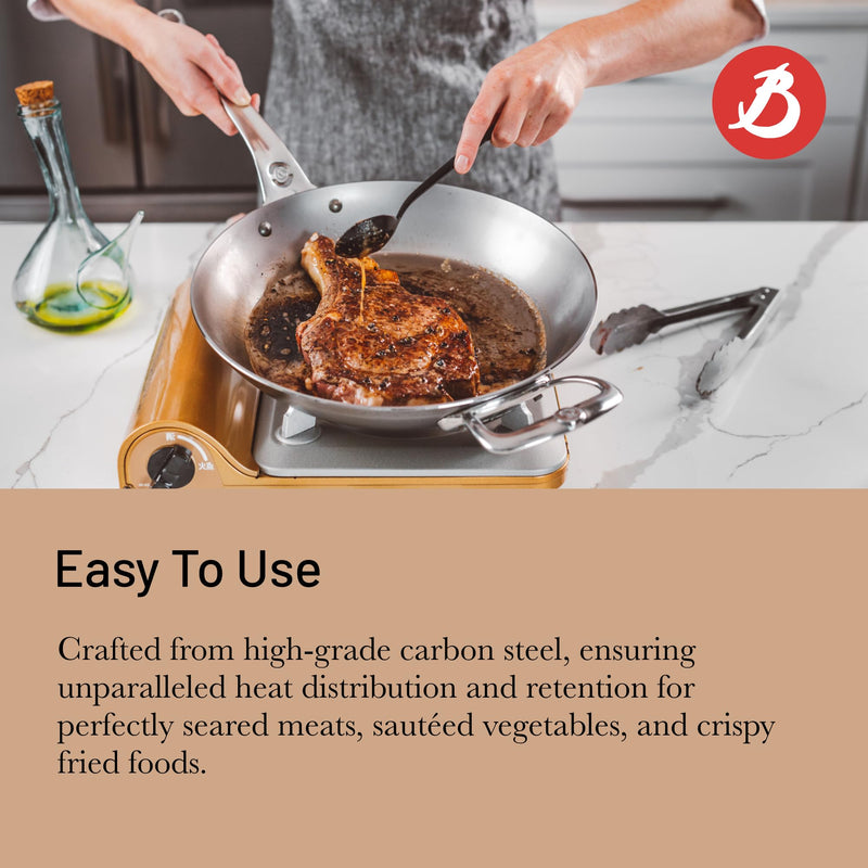 Debuyer - Mineral B Pro, Steel Frypan, Dia 32cm - Limolin 