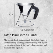 Debuyer - Mini Piston Funnel 0.8L SS - Limolin 