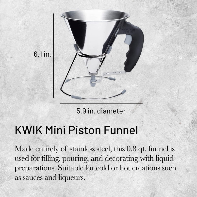 Debuyer - Mini Piston Funnel 0.8L SS - Limolin 
