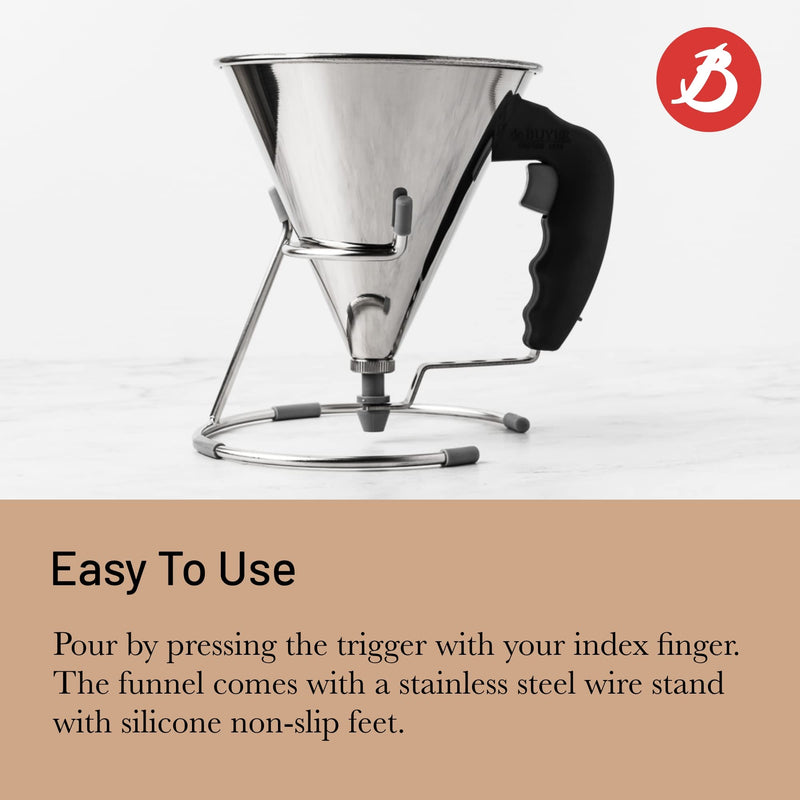 Debuyer - Mini Piston Funnel 0.8L SS - Limolin 