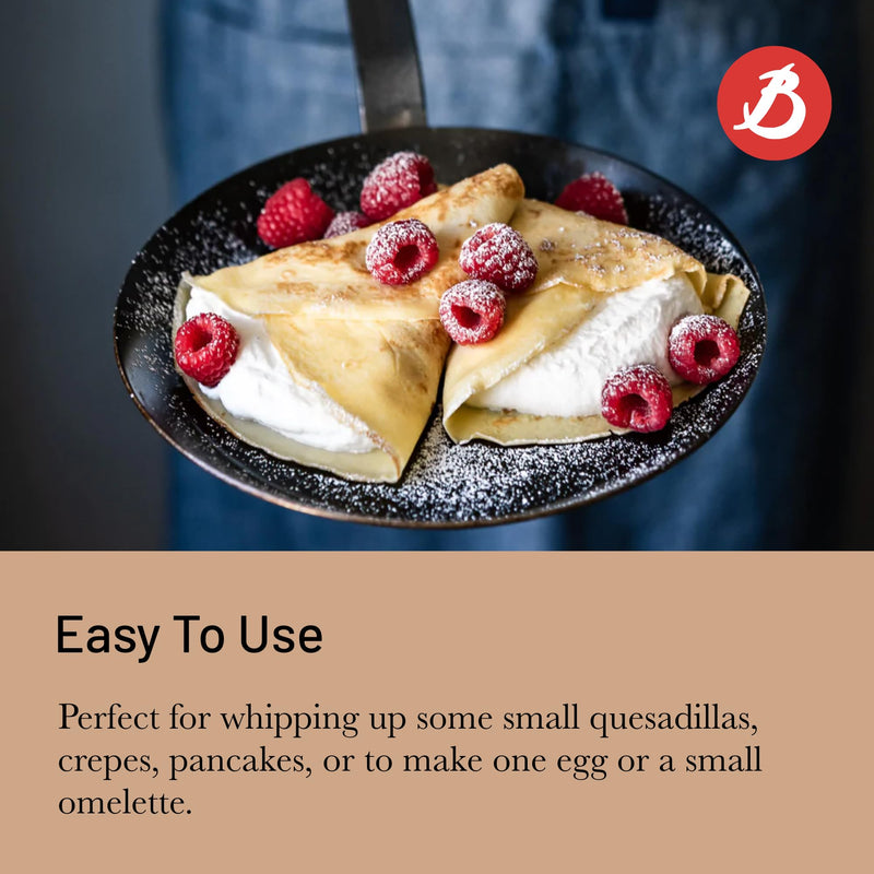 Debuyer - Pancake Pan, Thickness Blue Steel, 18cm/2mm - Limolin 