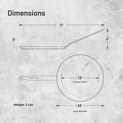 Debuyer - Pancake Pan, Thickness Blue Steel, 24cm/2mm - Limolin 
