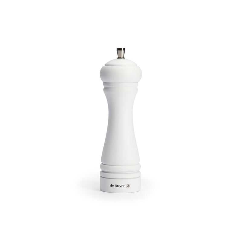 Debuyer - Pepper Mill,Steel Mechanism 18cm/7", Java, Matte White - Limolin 
