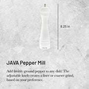Debuyer - Pepper Mill,Steel Mechanism 21cm/8.27", Java, Matte White - Limolin 