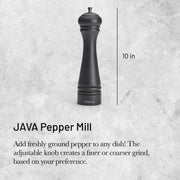Debuyer - Pepper Mill,Steel Mechanism 25cm/9.84", Java, Matte Black - Limolin 