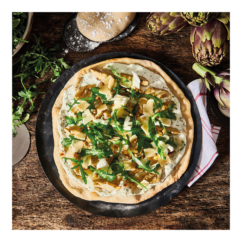 Debuyer - Pizza Tray Round, Heavy Blue Steel, 24cm - Limolin 