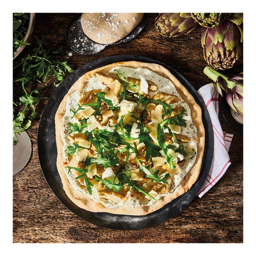 Debuyer - Pizza Tray Round, Heavy Blue Steel, 28cm - Limolin 