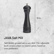 Debuyer - Salt Mill, SS Mechanism 25cm/9.84", Java, Matte Black - Limolin 