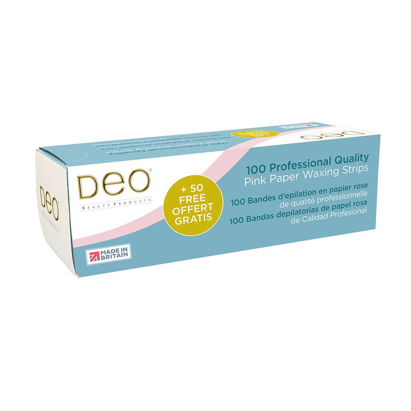 Deo - Pink Super Waxing Strips - 3.5 Inches (150 Strips) - Limolin 