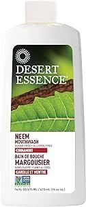 Desert Essence - Desert Whitening +Neem and Cinnamint Mouthwash 16 Fluid Ounce - Limolin 