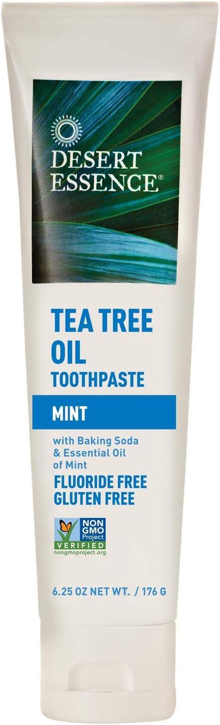 Desert Essence - Natural Tea Tree Oil Mint Toothpaste - 6.25 oz - Limolin 