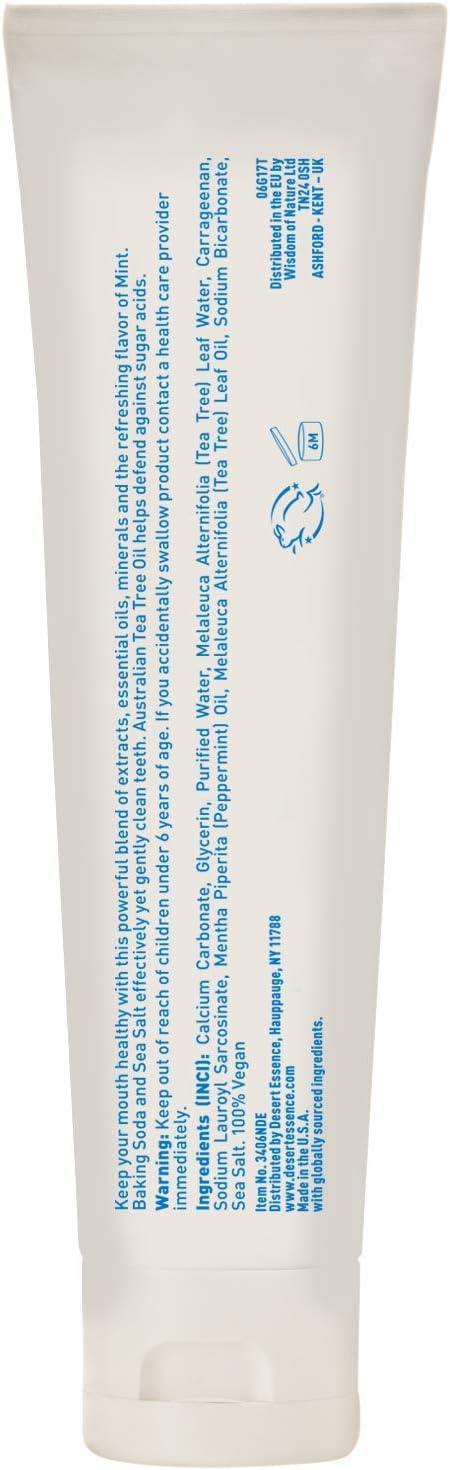Desert Essence - Natural Tea Tree Oil Mint Toothpaste - 6.25 oz - Limolin 