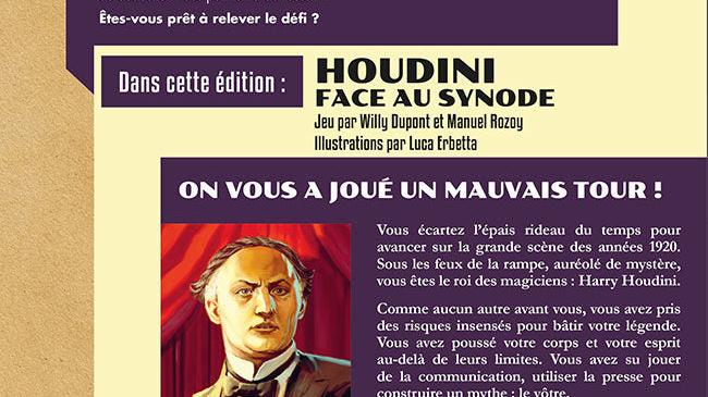 Don't Panic Games - Escape Quest 8: Houdini Face Au Synode - Limolin 