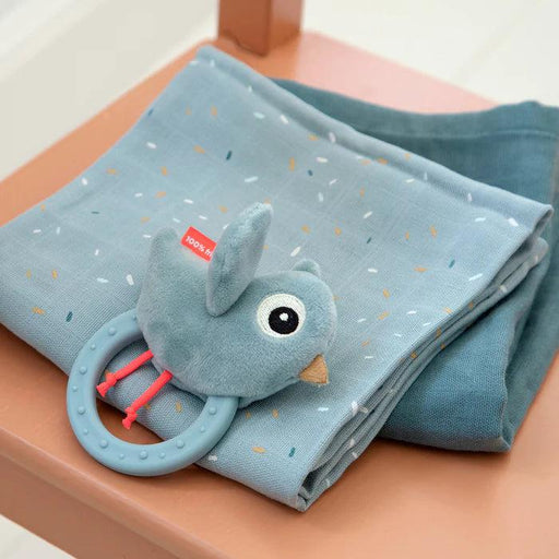 Done by Deer - Sensory rattle w/teether Birdee - Limolin 
