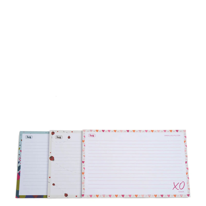 LUG - Doodle Notepad 3pk - 8.5" x 5.5"
