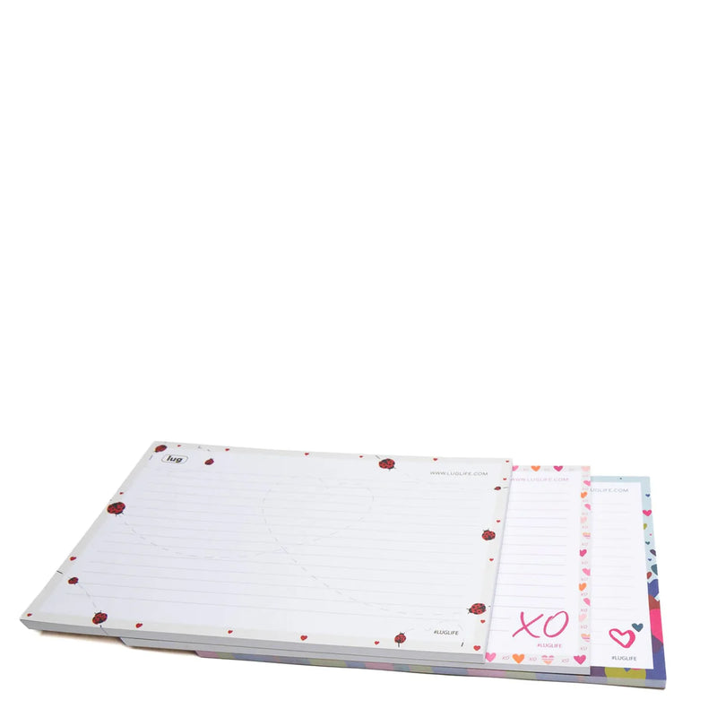 LUG - Doodle Notepad 3pk - 8.5" x 5.5"
