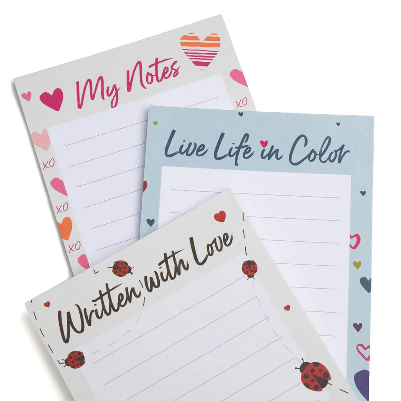 LUG - Doodle Notepad 3pk - 4.5" x 11"