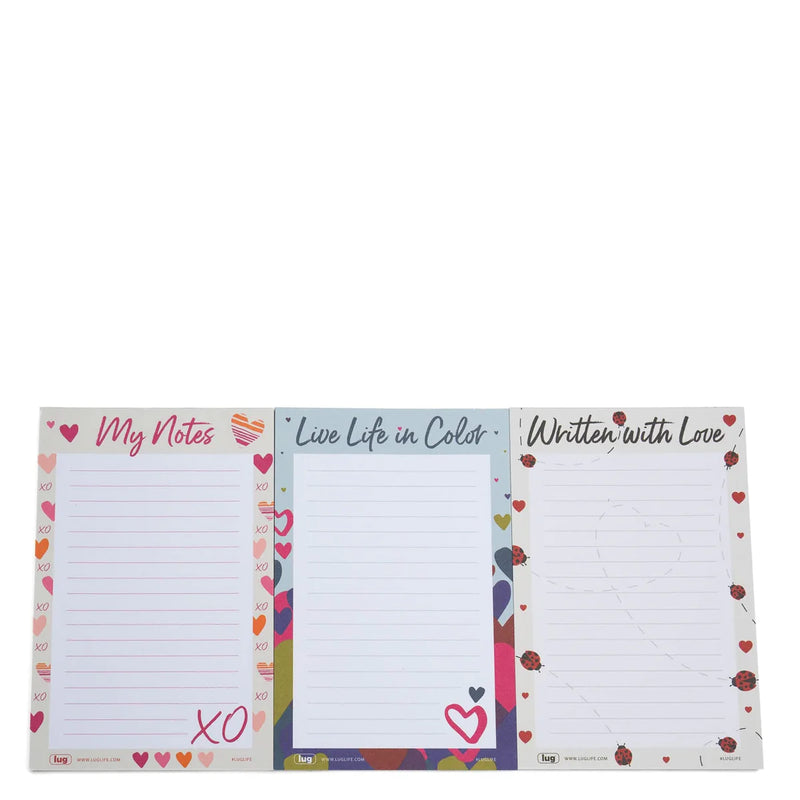 LUG - Doodle Notepad 3pk - 4.25" x 6.5"