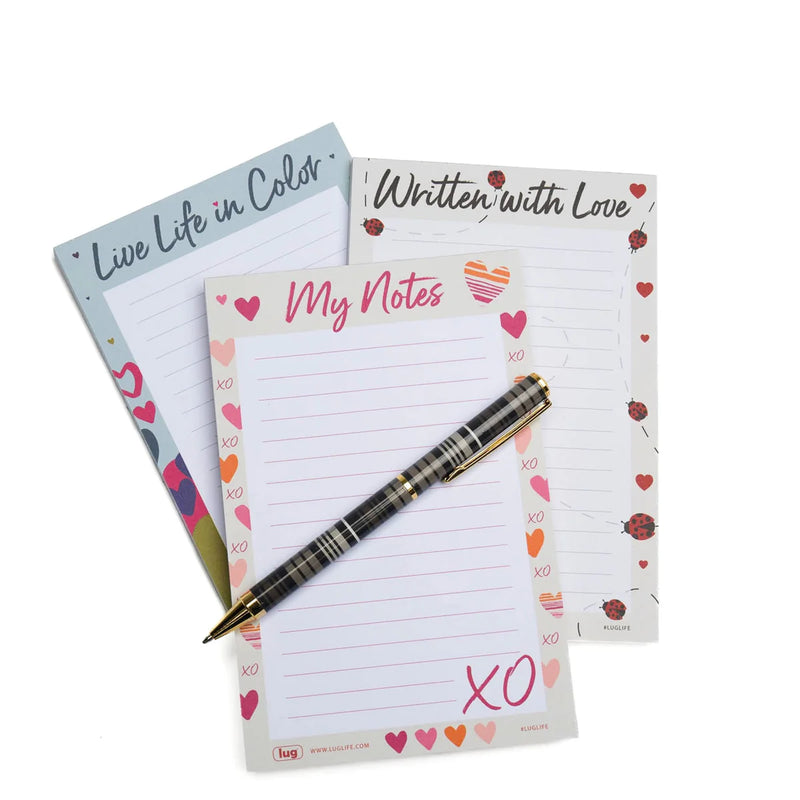 LUG - Doodle Notepad 3pk - 4.25" x 6.5"
