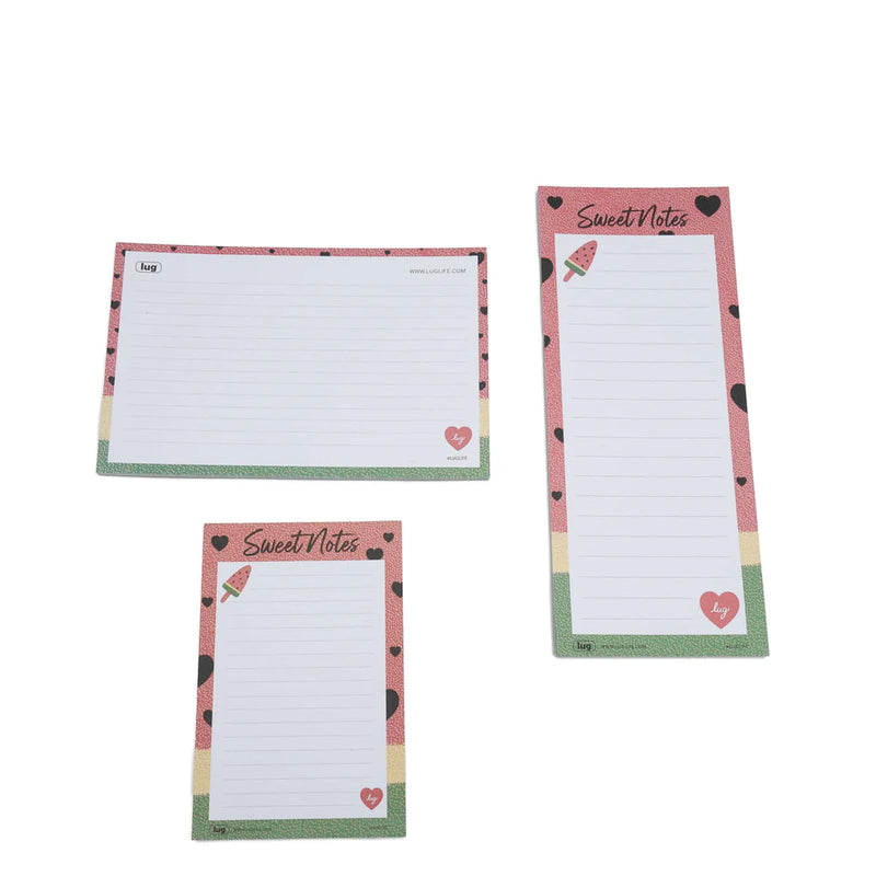 LUG - Doodle Notepad 3pk - Assorted
