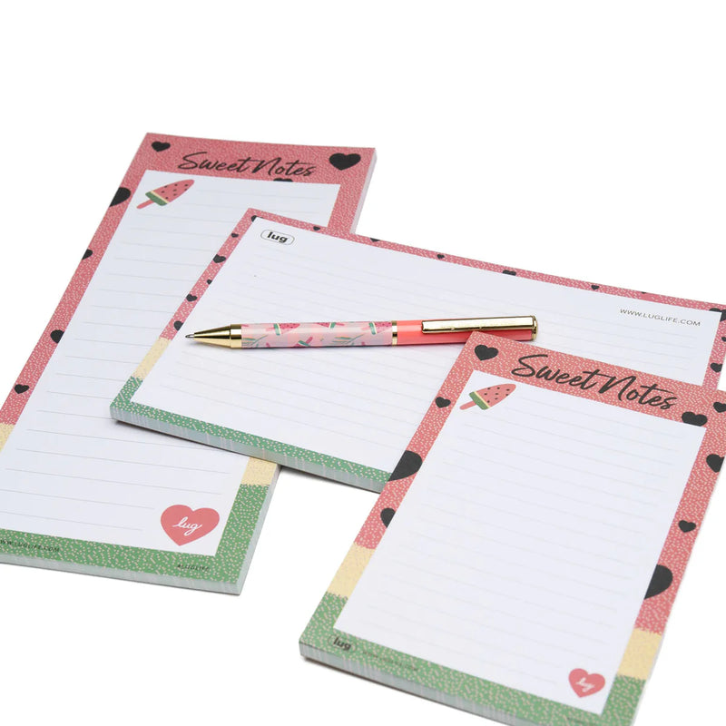 LUG - Doodle Notepad 3pk - Assorted