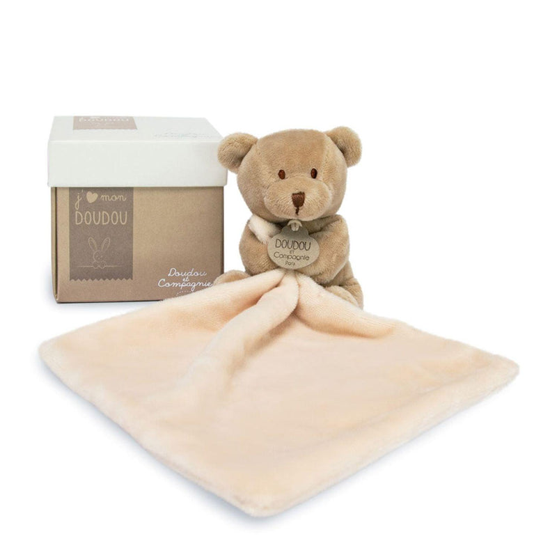 Doudou - Bear Handkerchief in Floral Box 10 cm - Limolin 