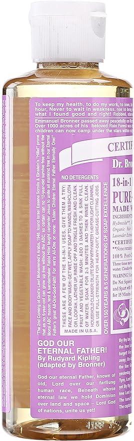 Dr Bronner's - Lavender - Pure Castle Liquid Soap | 8 oz - Limolin 