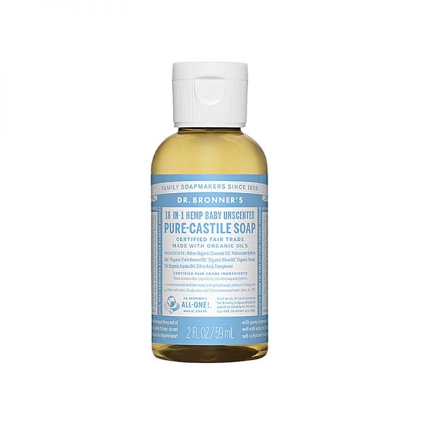Dr. Bronner's - Pure-Castile Soap Unscented 59ml - Limolin 